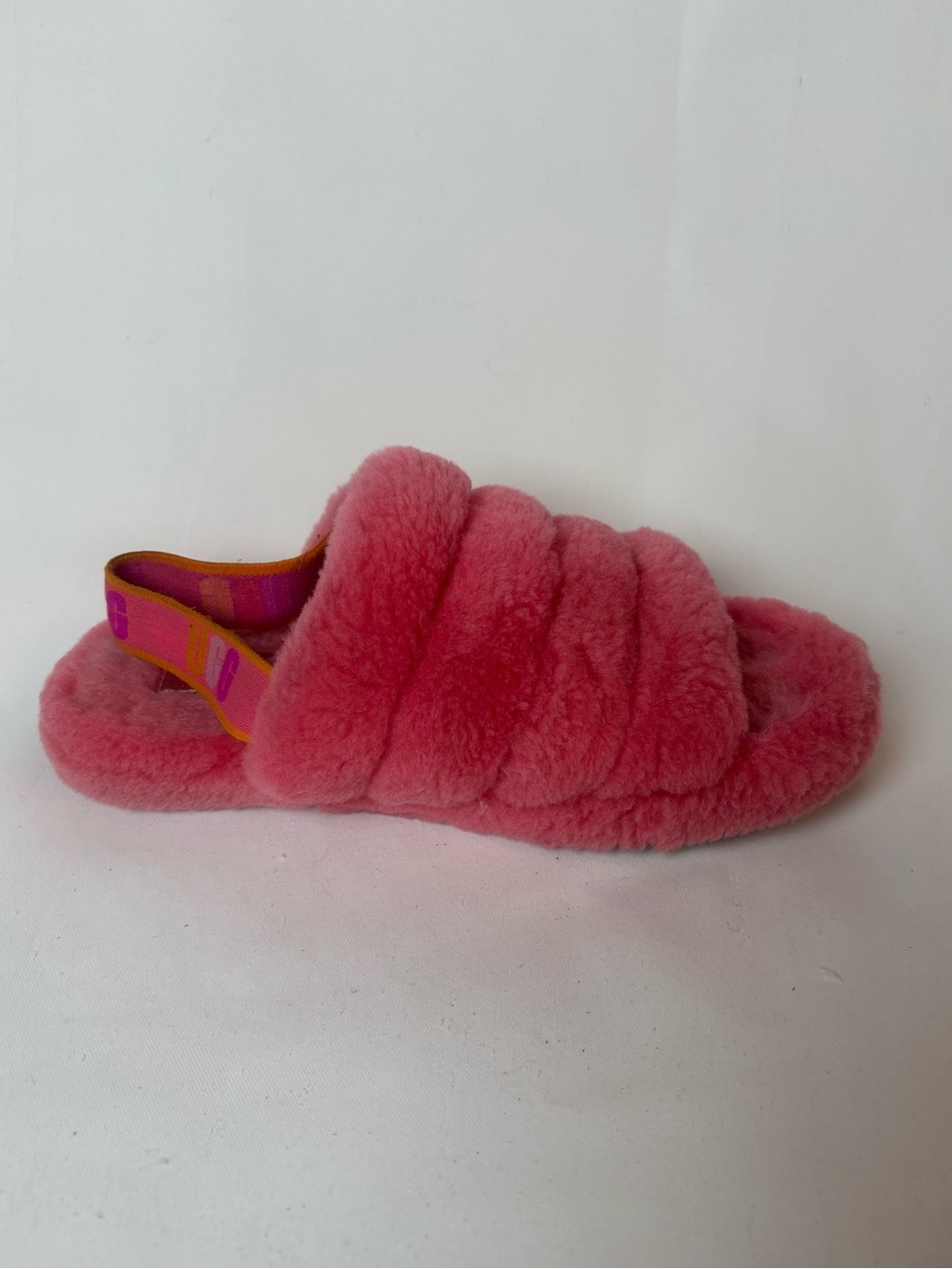 UGG Fluff Yeah Slides Slippers Slingback Pink Women’s 6 EU 38 S/N 1117429K
